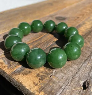18mm A Grade Jade Bead Bracelet