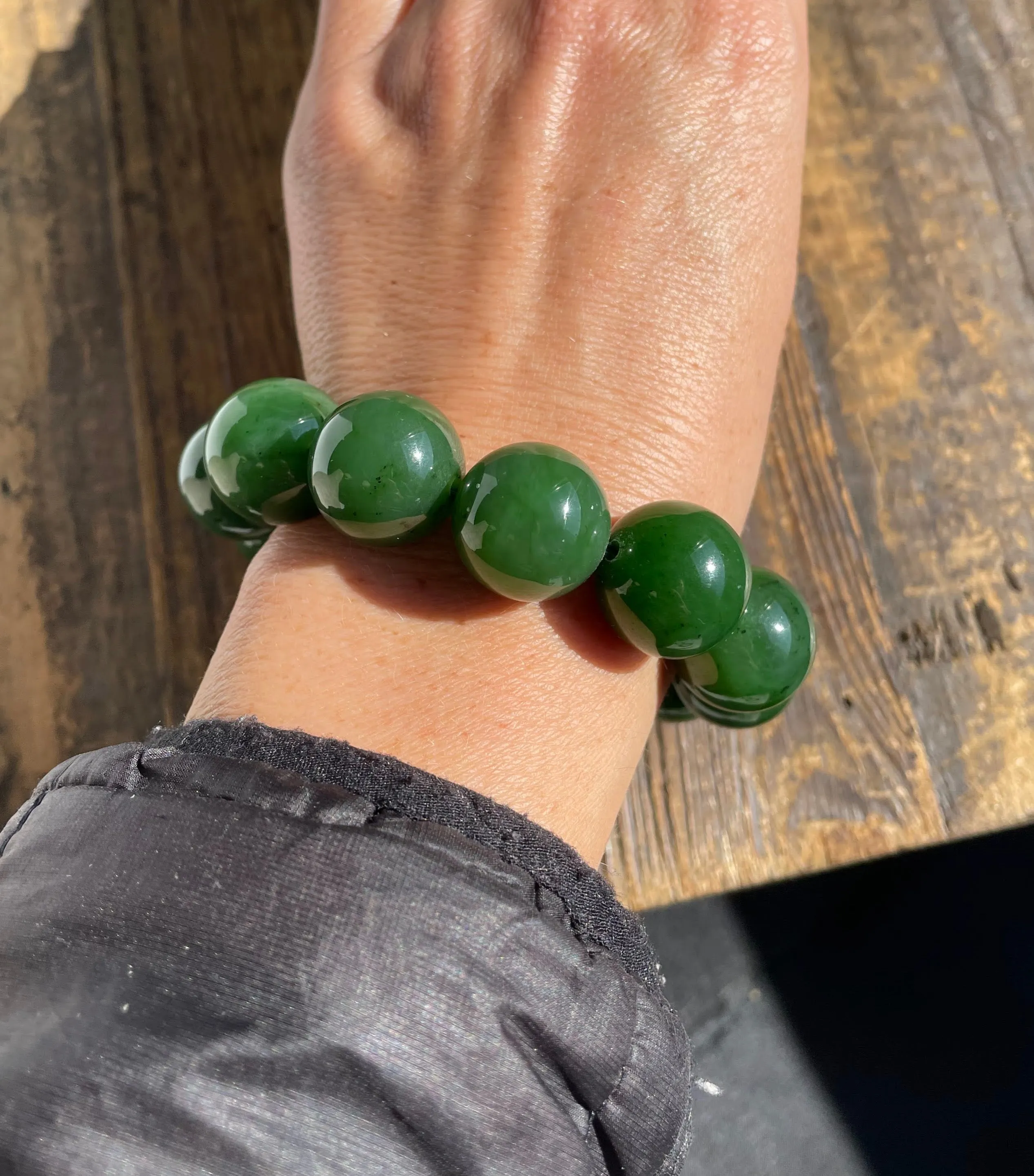 18mm A Grade Jade Bead Bracelet