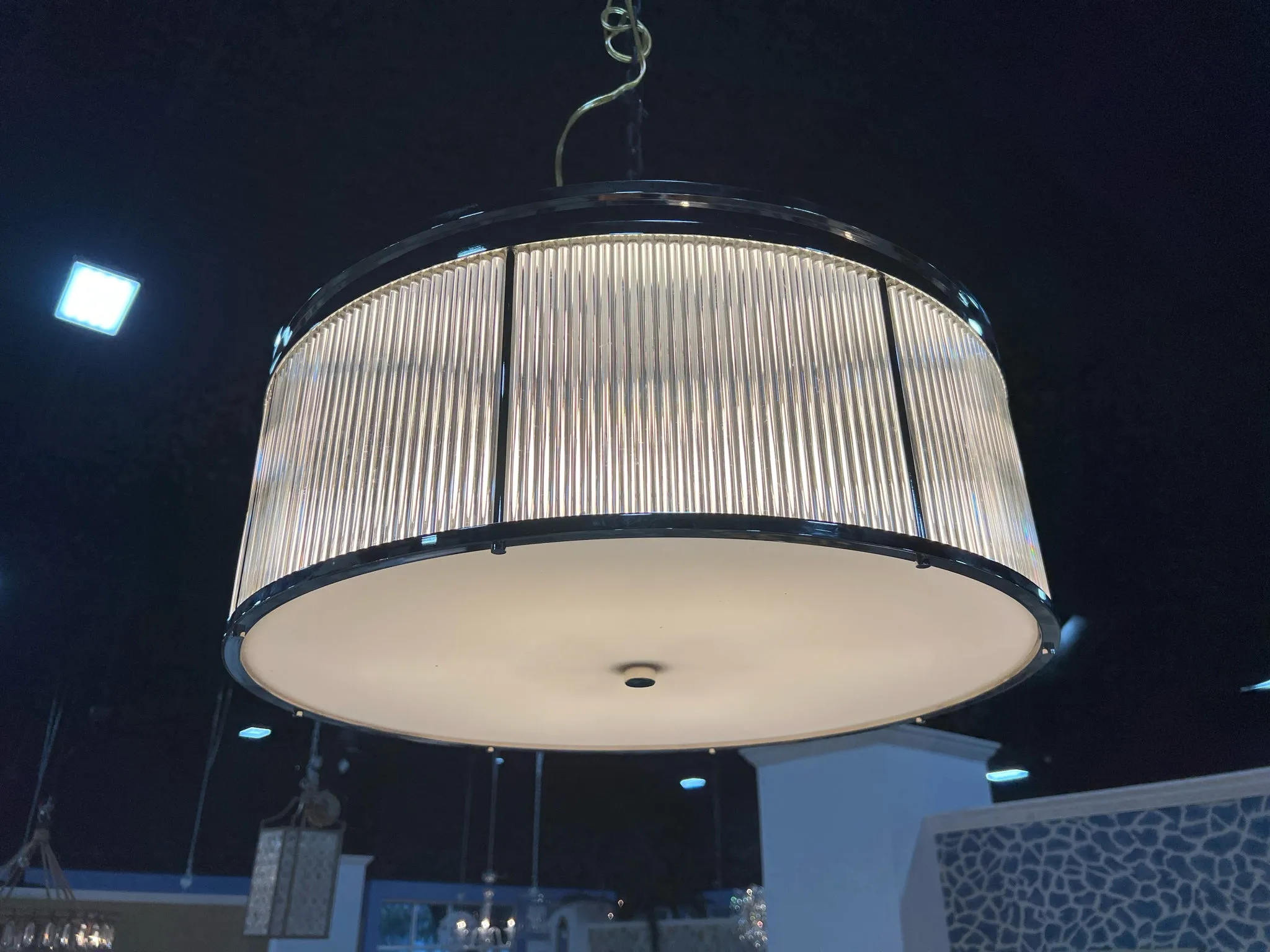 CHANDELIER FLUSH MOUNT DRUM