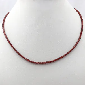 Garnet Beads Necklace