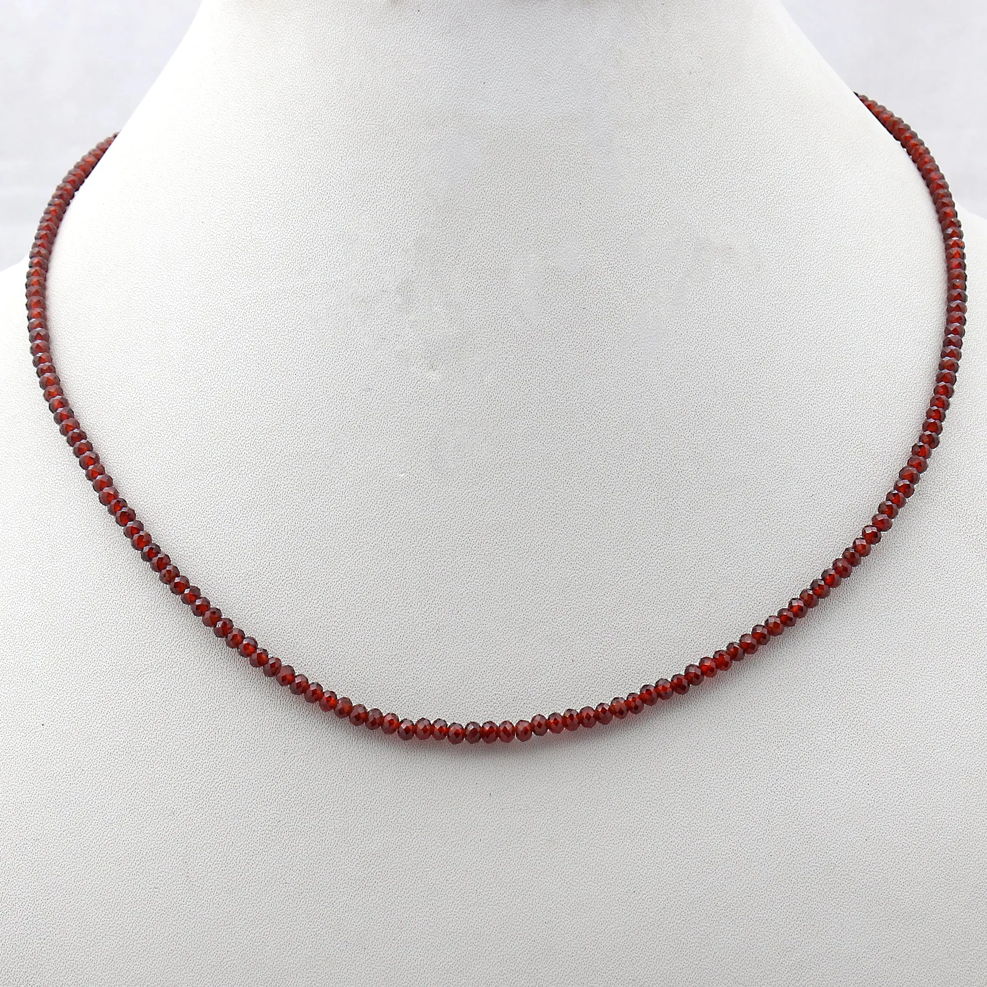 Garnet Beads Necklace