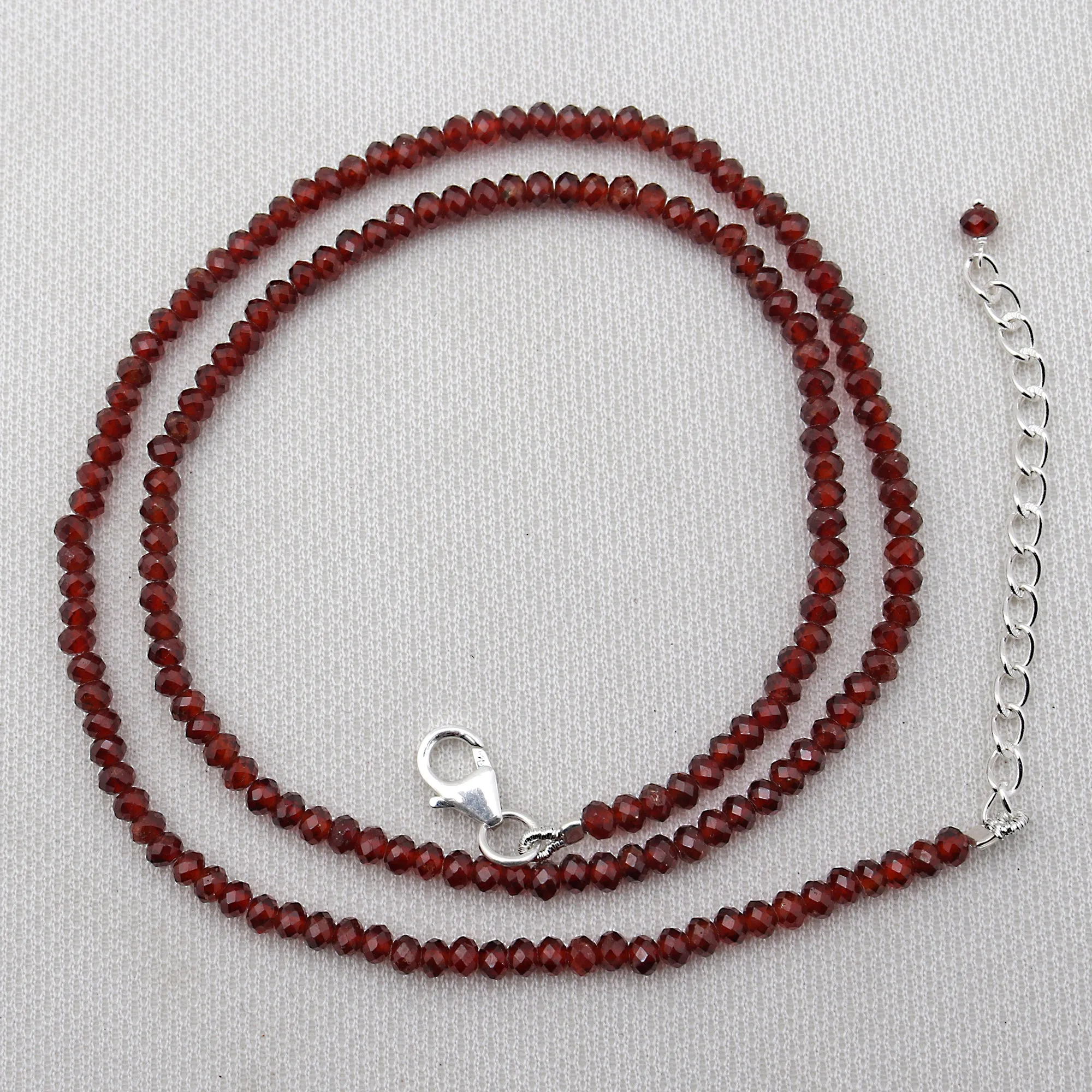 Garnet Beads Necklace
