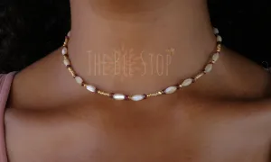 Garnet   Mother of Pearl 》 Necklace