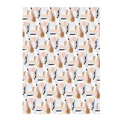 Gift Wrap Abstract Blue