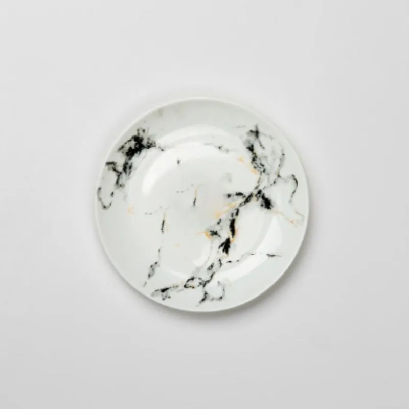 Golden Opal Diwali Black Marble Dinner Sets (Set of 26pcs)