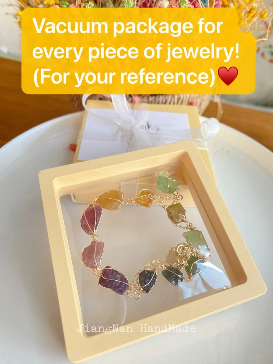 Handmade Garnet Necklace - Wire Wrapped Jewelry