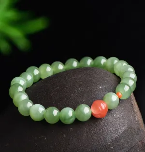 Hetian Jade Jasper Bracelet-Tajade