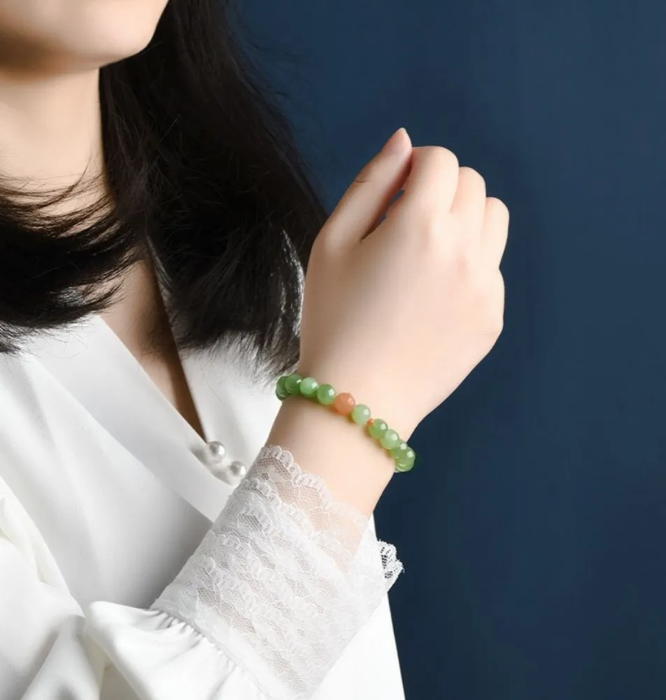 Hetian Jade Jasper Bracelet-Tajade