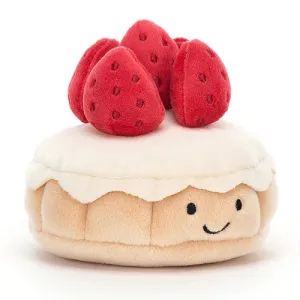 Jellycat Soft Toy Pretty Patisserie Tarte Aux Fraises