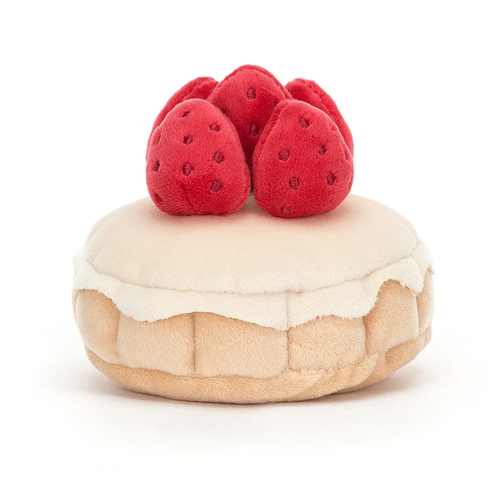 Jellycat Soft Toy Pretty Patisserie Tarte Aux Fraises