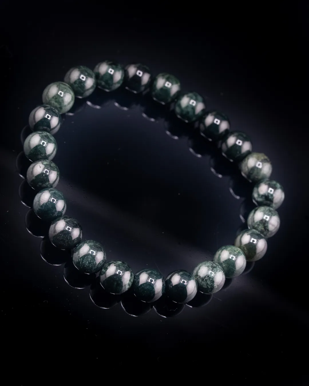 Medium Full Beaded Black Bracelet