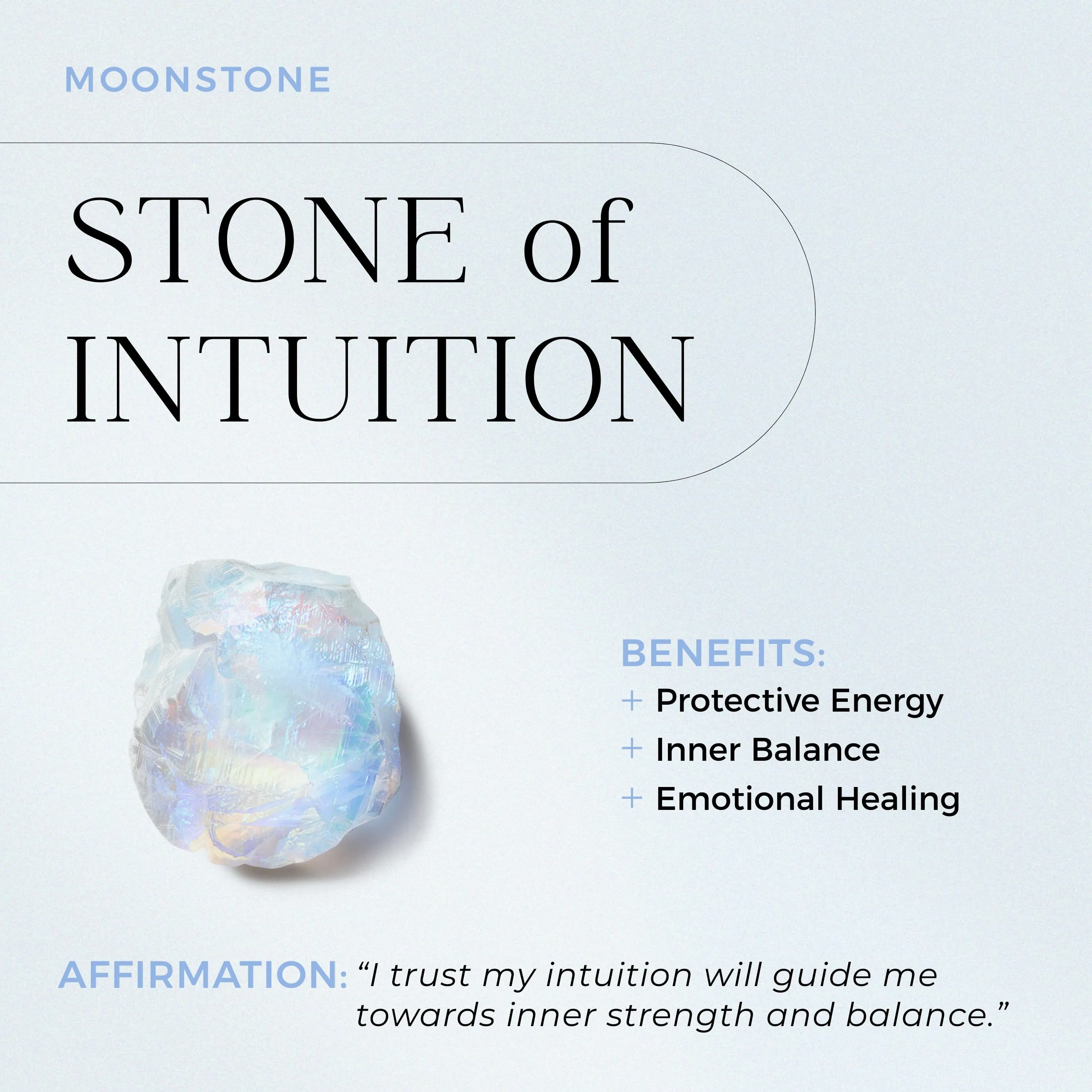 Moonstone Lab Diamond Ring - Queen Of Lustre
