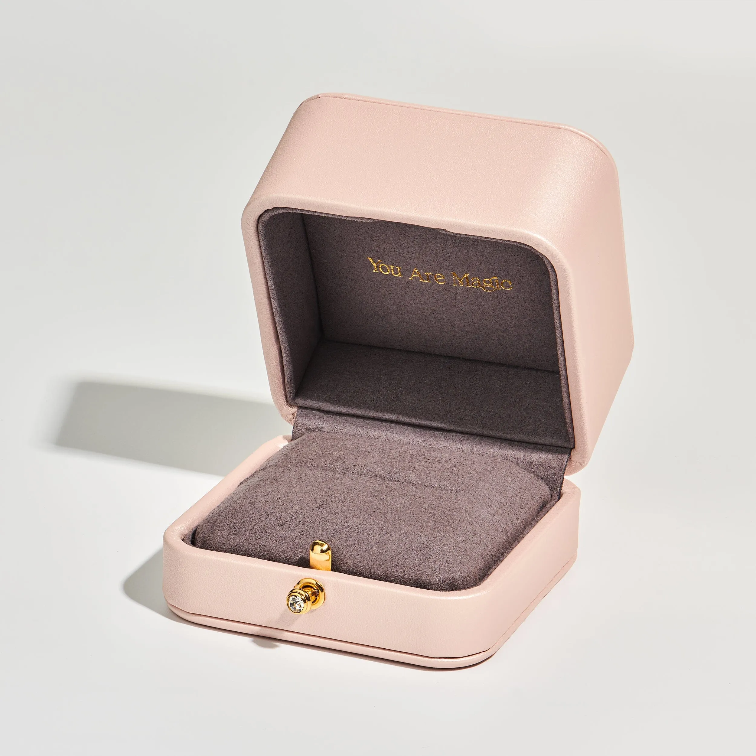 Moonstone Lab Diamond Ring - Queen Of Lustre