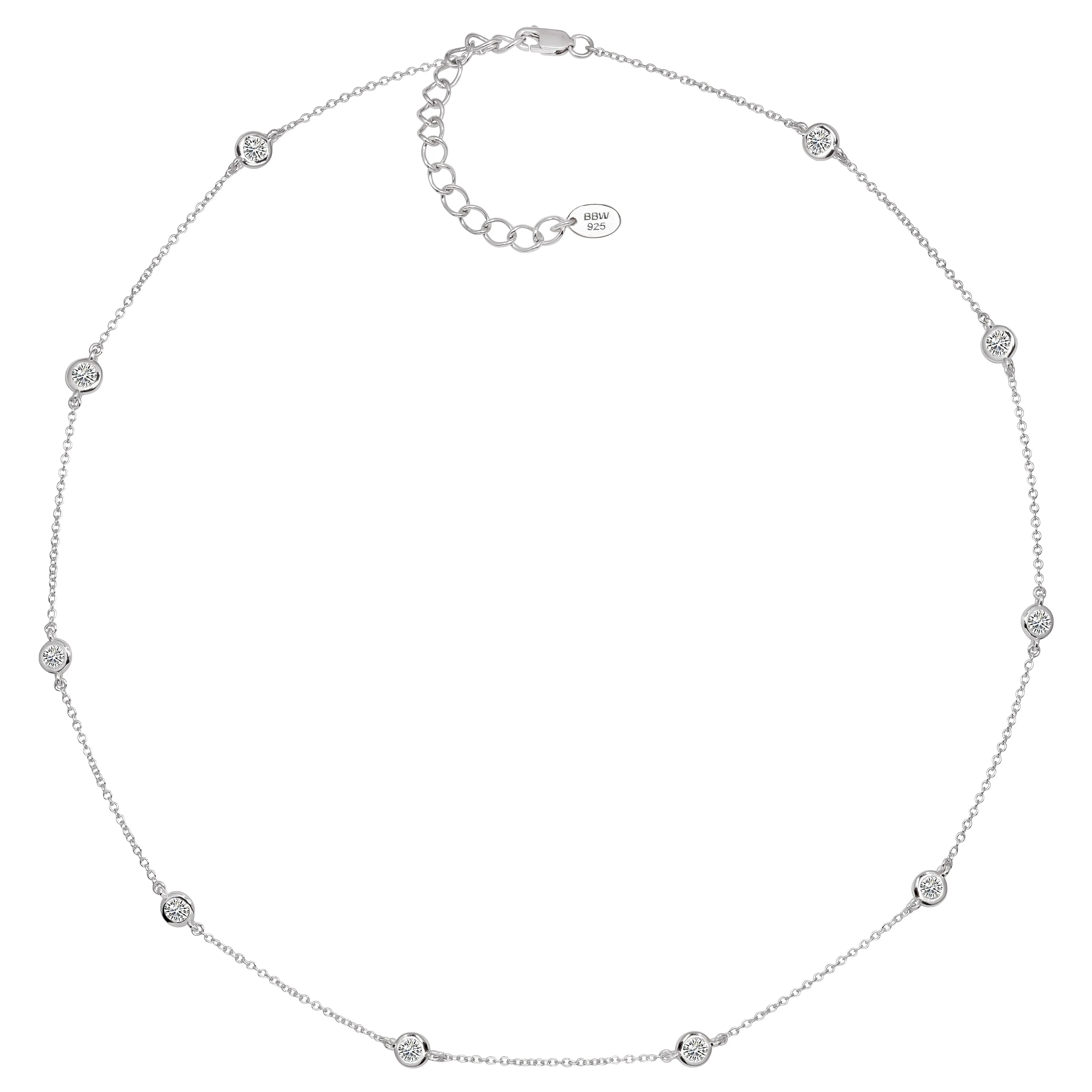 Sterling Garnet Hued Asscher Cut Pendant on 18" Regal Short Floating Chain (Pendant & Chain Sold Together. Pendant is Removable from Chain).
