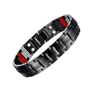 Titanium All Black Magnetic Bracelet