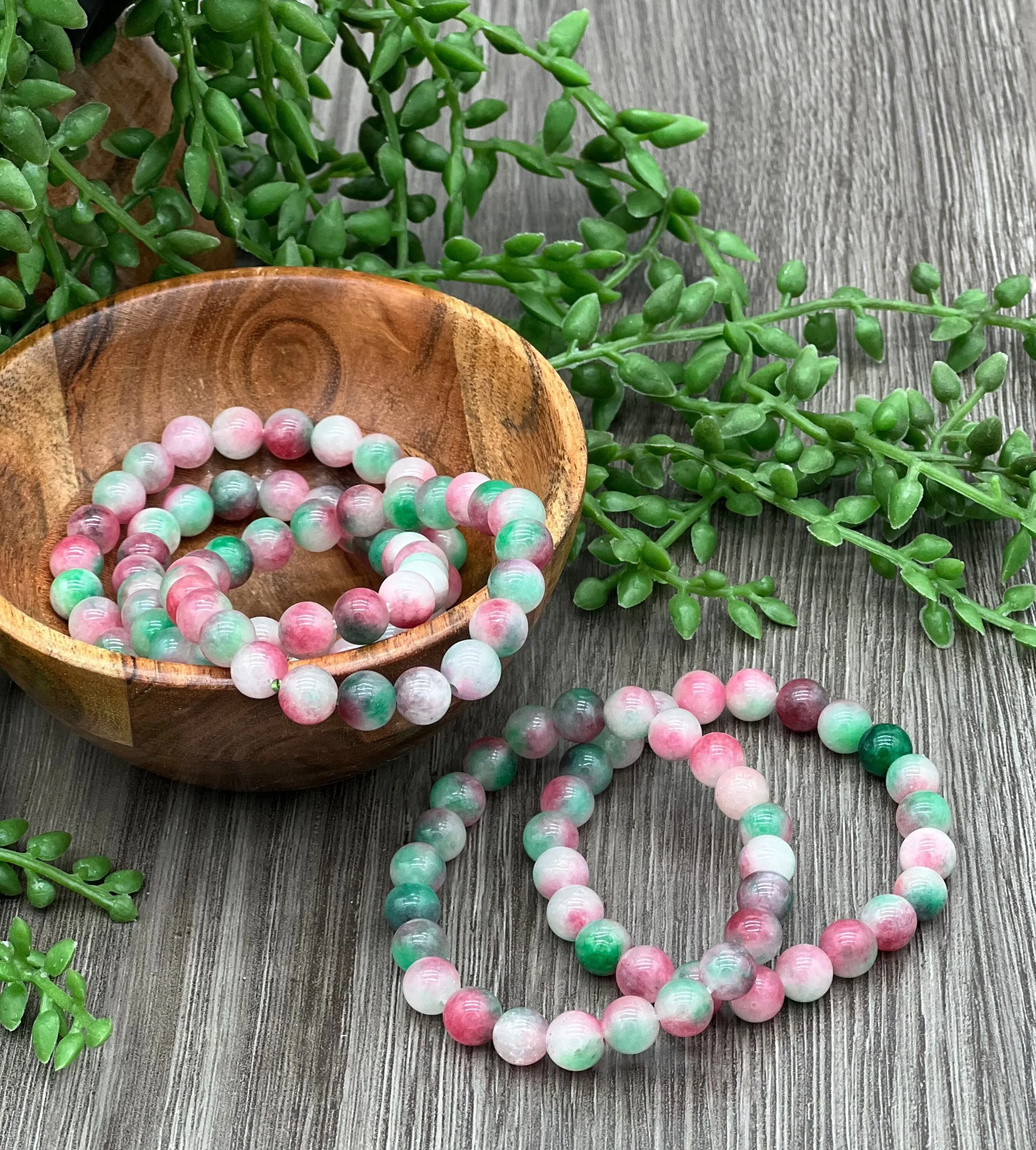 White Peach Jade Bracelet